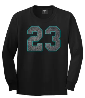 23 Cement Blue Jersey Long Sleeve T-Shirt