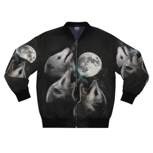 3 Opossum Moon Bomber Jacket - Embrace Your Inner Possum