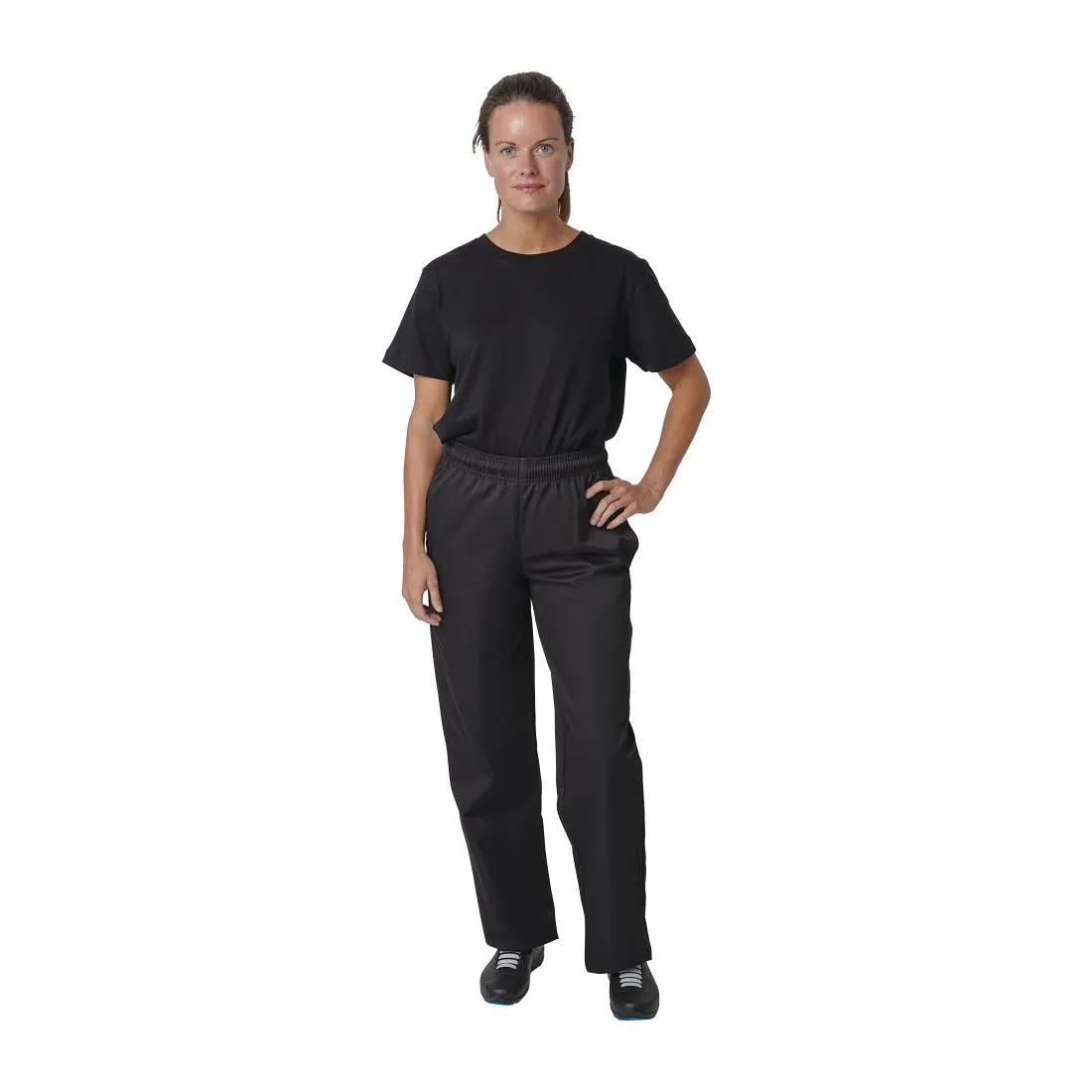 A582-4XL Whites Vegas Chef Trousers Polycotton Black 4XL