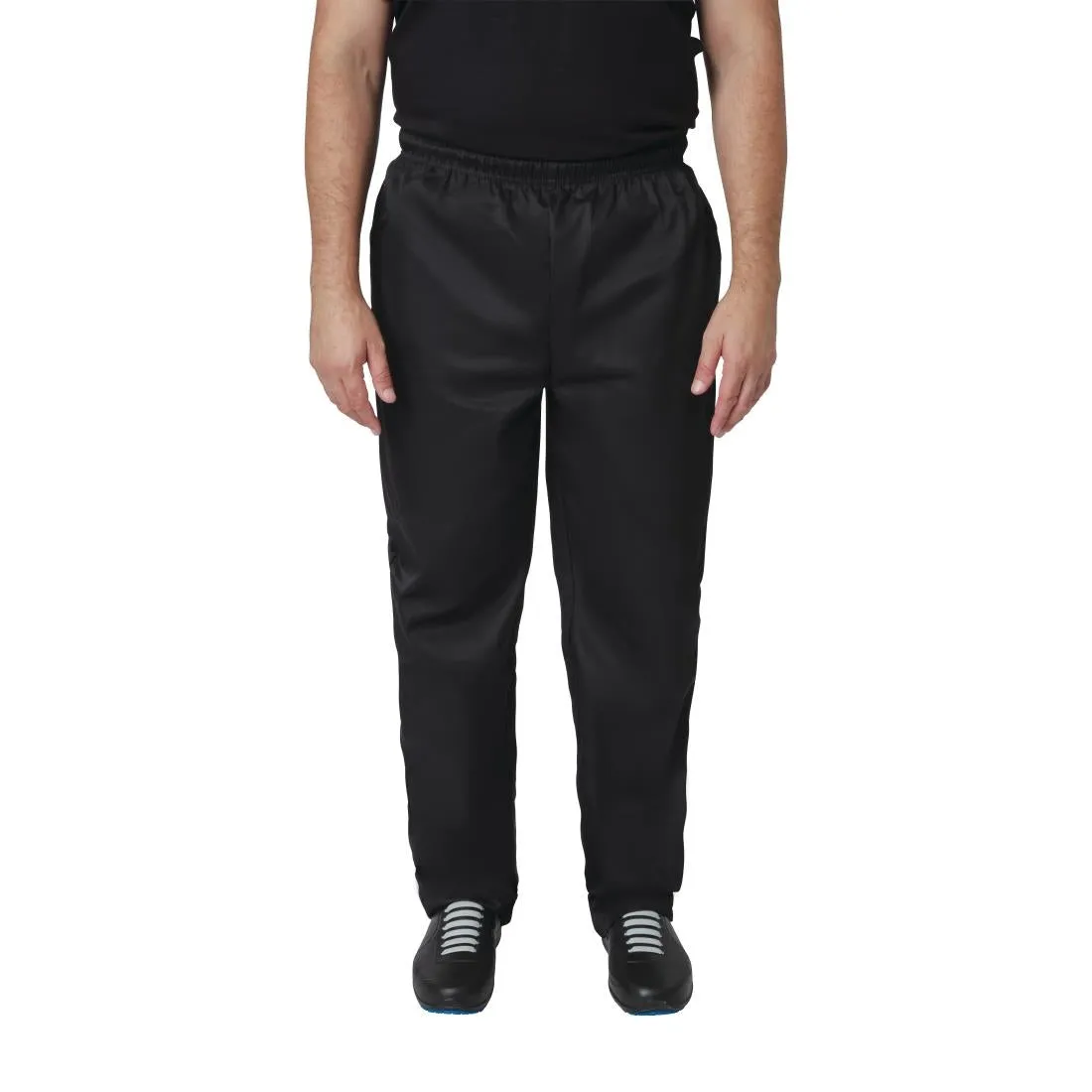 A582-4XL Whites Vegas Chef Trousers Polycotton Black 4XL