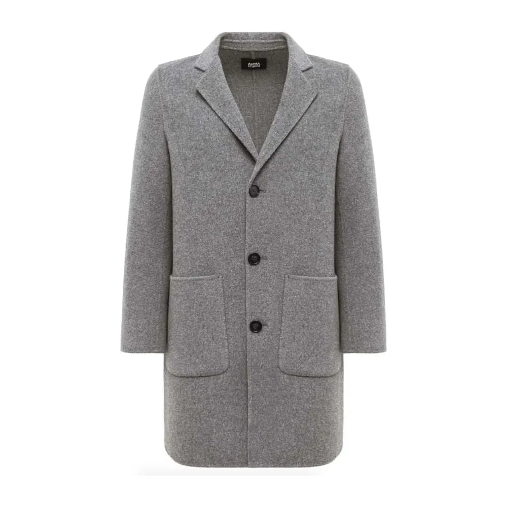 Alpha Studio Gray Wool Jacket