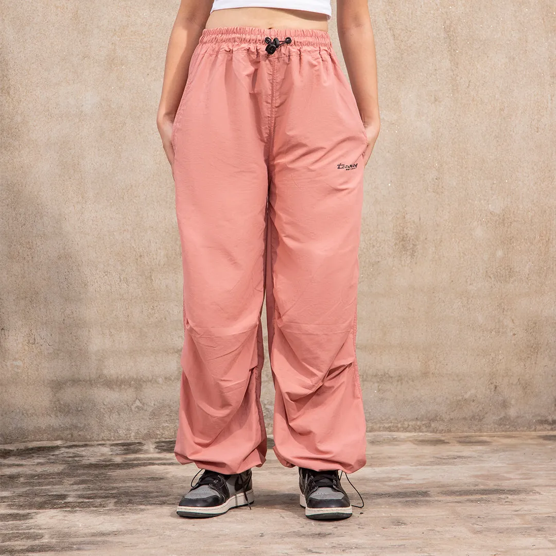 BAGGY A.F Crinkle Unisex Trouser - Salmon Run