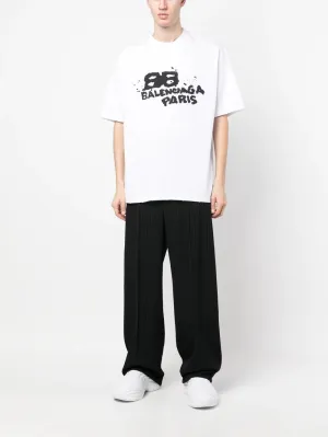 Balenciaga logo-print short-sleeve T-shirt