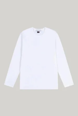 Bevis Long Sleeve Cotton t-shirt - White