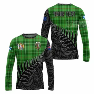 Boyle Crest Tartan Long Sleeve T-Shirt with New Zealand Silver Fern Half Style