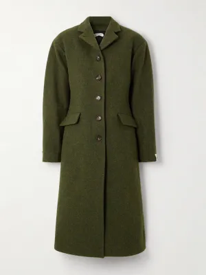 Brushed-wool coat