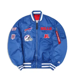 Buffalo Bills X Alpha Industries X New Era MA-1 Bomber Jacket