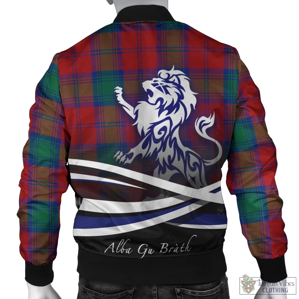 Byres (Byses) Tartan Bomber Jacket with Alba Gu Brath Regal Lion Emblem