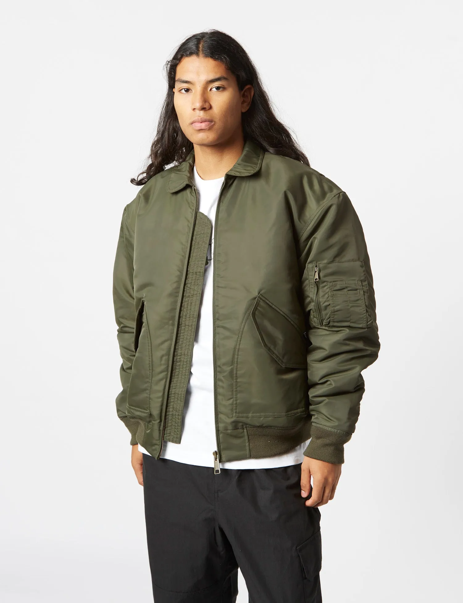 Carhartt-WIP Olten Bomber Jacket - Plant Green