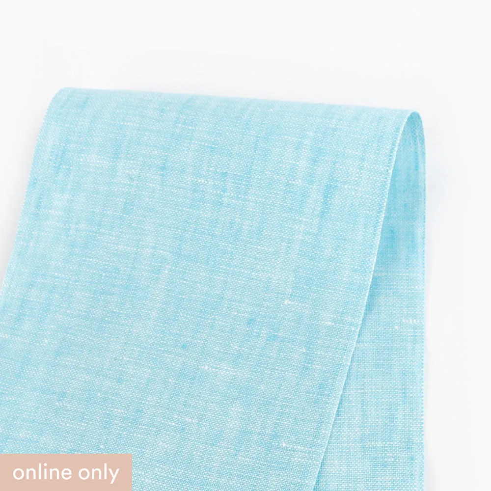 Chambray Linen - Aqua