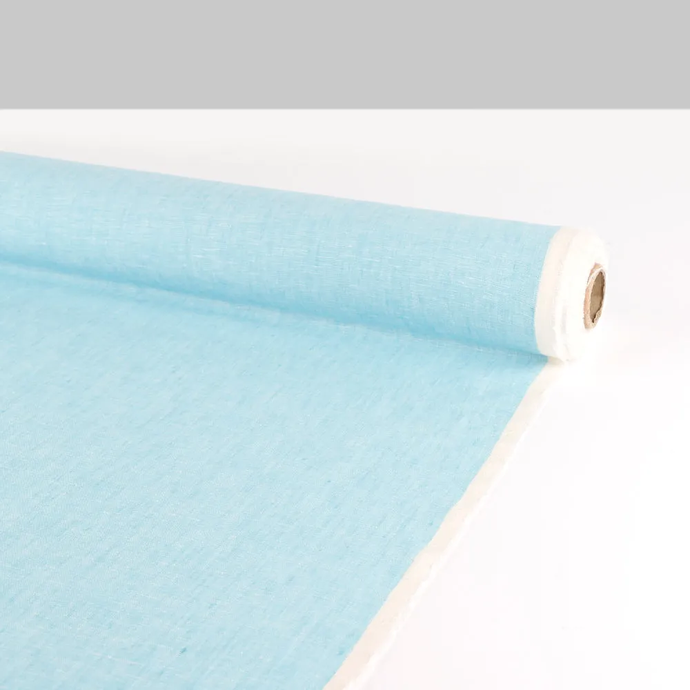 Chambray Linen - Aqua