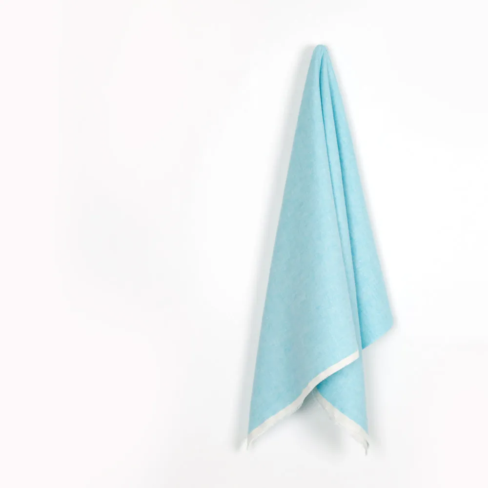 Chambray Linen - Aqua