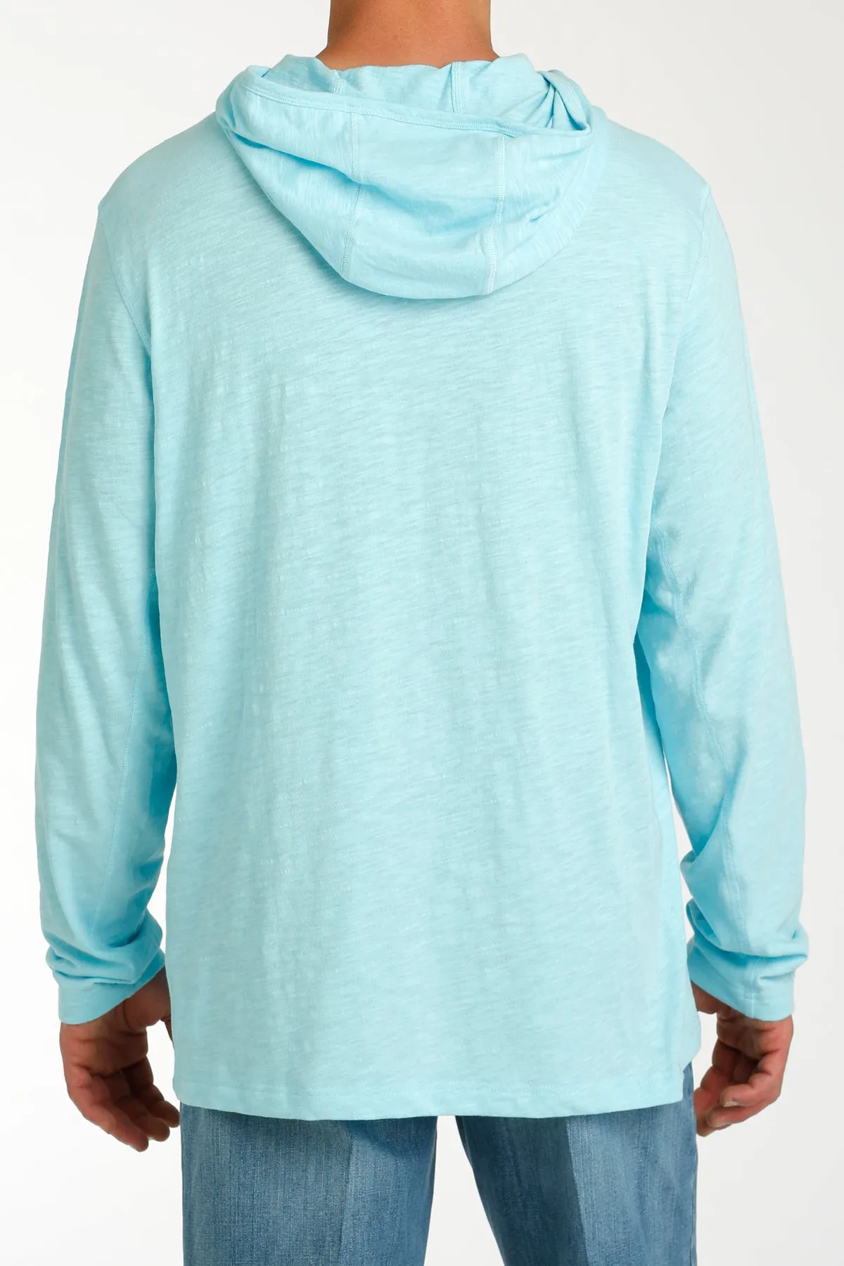 Cinch Men's Solid Light Blue Arenaflex Performance Hoodie