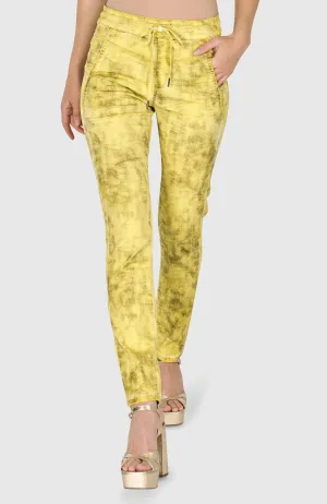 Citron Washed Straight Leg Pants