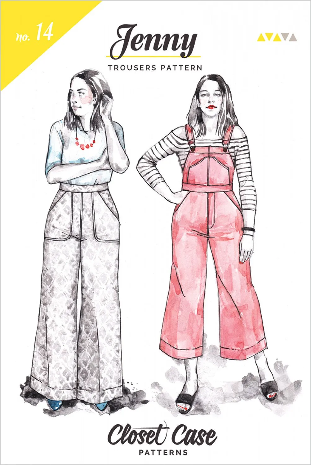 Closet Core Patterns, Jenny Overalls and Trousers Pattern