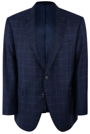 Coppley Blue & Navy Windowpane Sport Coat