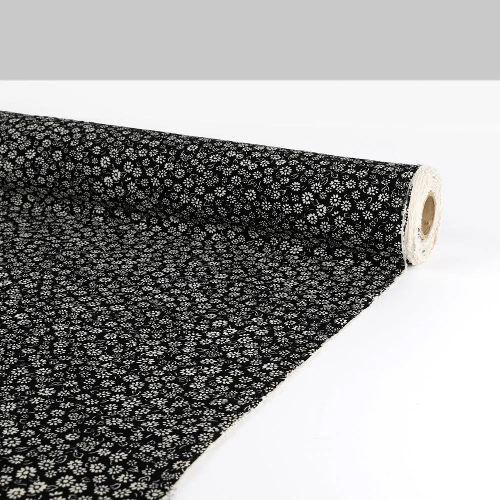 Daisy Bed  Viscose / Ecovero Crepe - Black