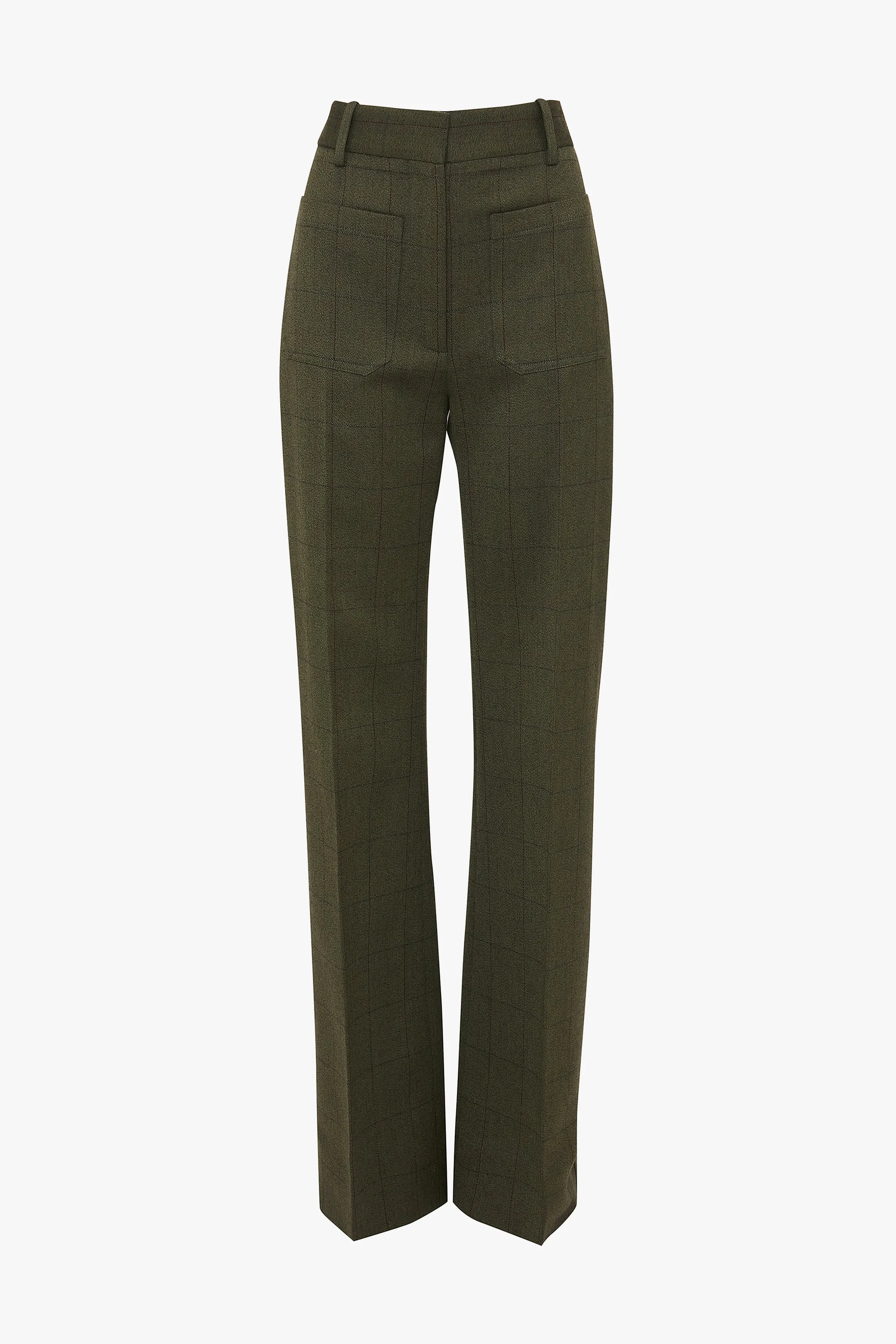 Exclusive Alina Tailored Trouser In Dark Fern Check