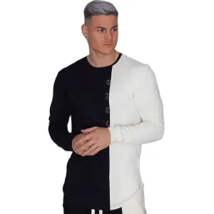 Fashion Patchwork T-Shirt Men Long sleeve Slim t shirts Autumn New Casual Tee shirt Male Fitness Black Tops Brand Clothing