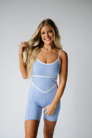 Geneva Active Romper- Blue