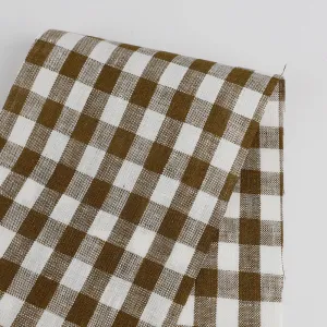 Gingham Linen - Olive