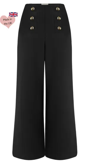 Greta Sailor Pants in Black