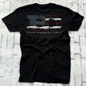 Hammer Down “MAE Flag" Short Sleeve T-shirt - Black