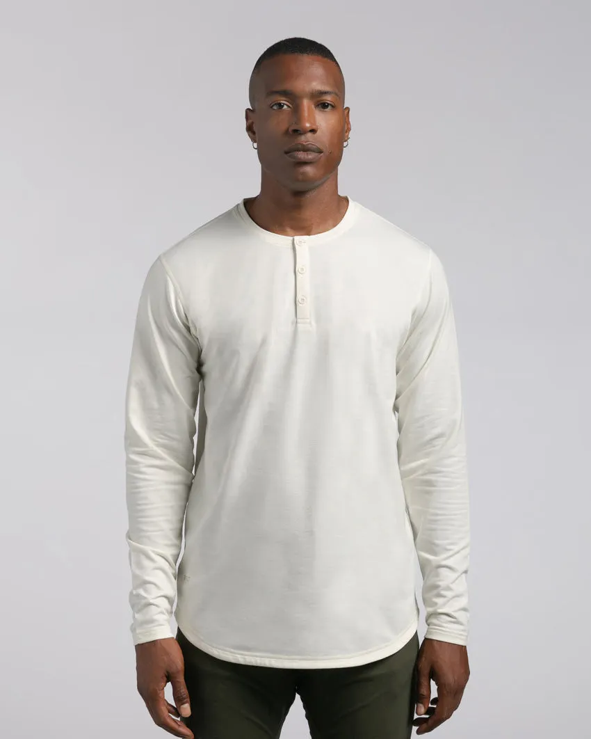 Henley Drop-Cut Long Sleeve: BYLT Signature