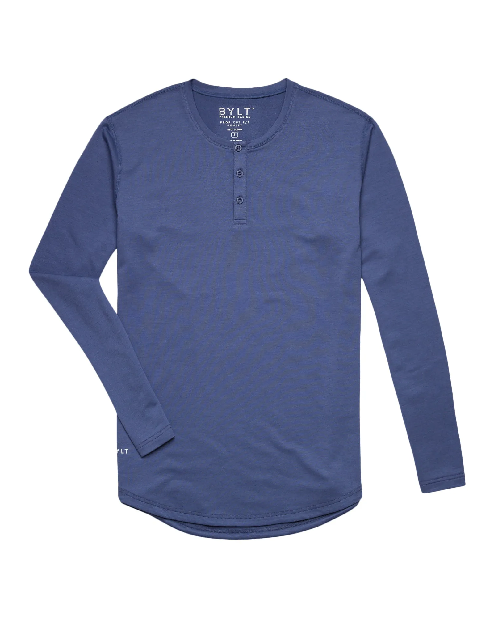 Henley Drop-Cut Long Sleeve: BYLT Signature