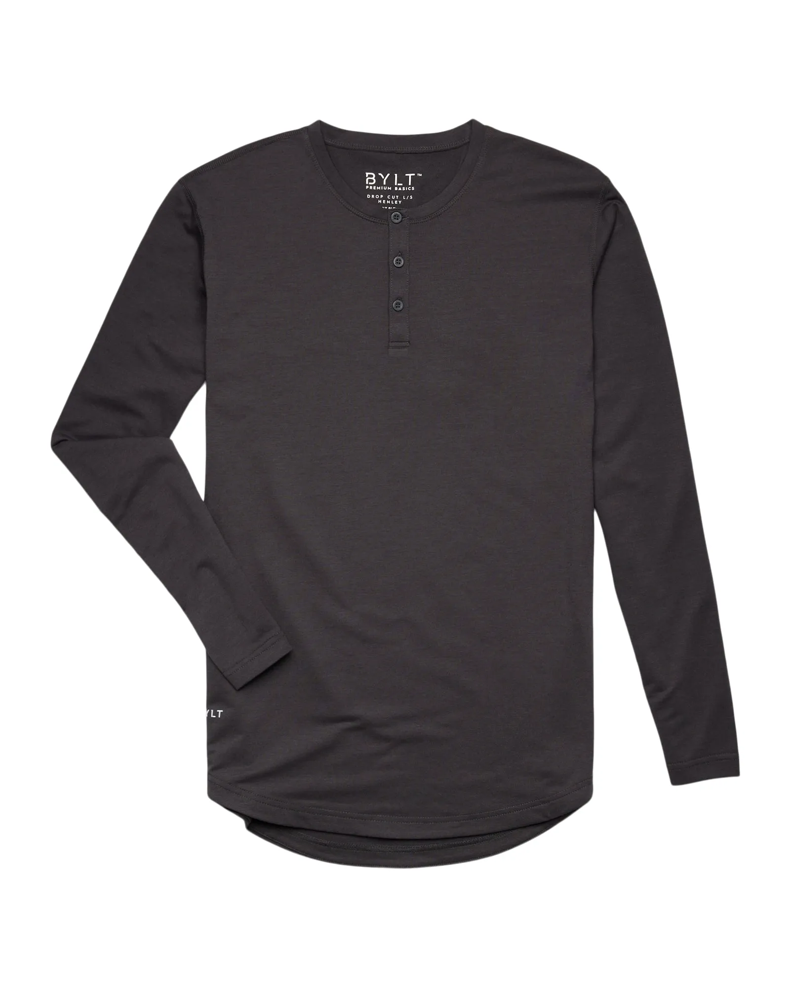 Henley Drop-Cut Long Sleeve: BYLT Signature