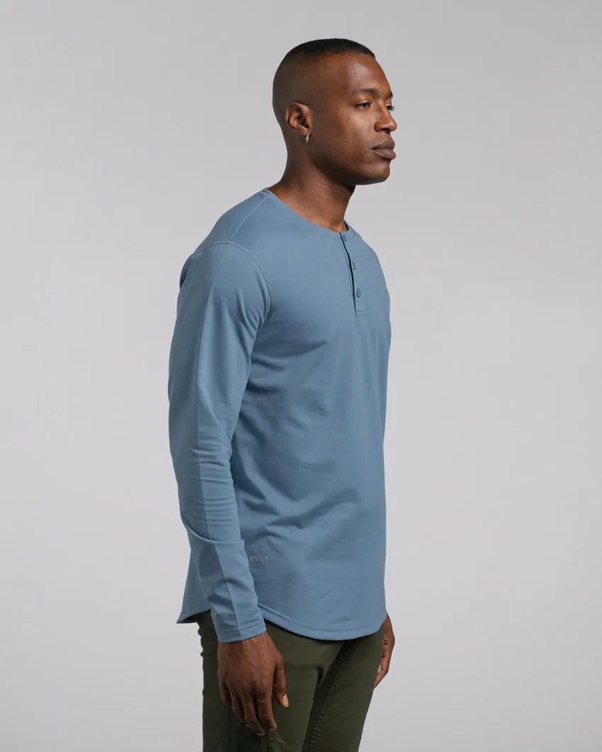 Henley Drop-Cut Long Sleeve: BYLT Signature