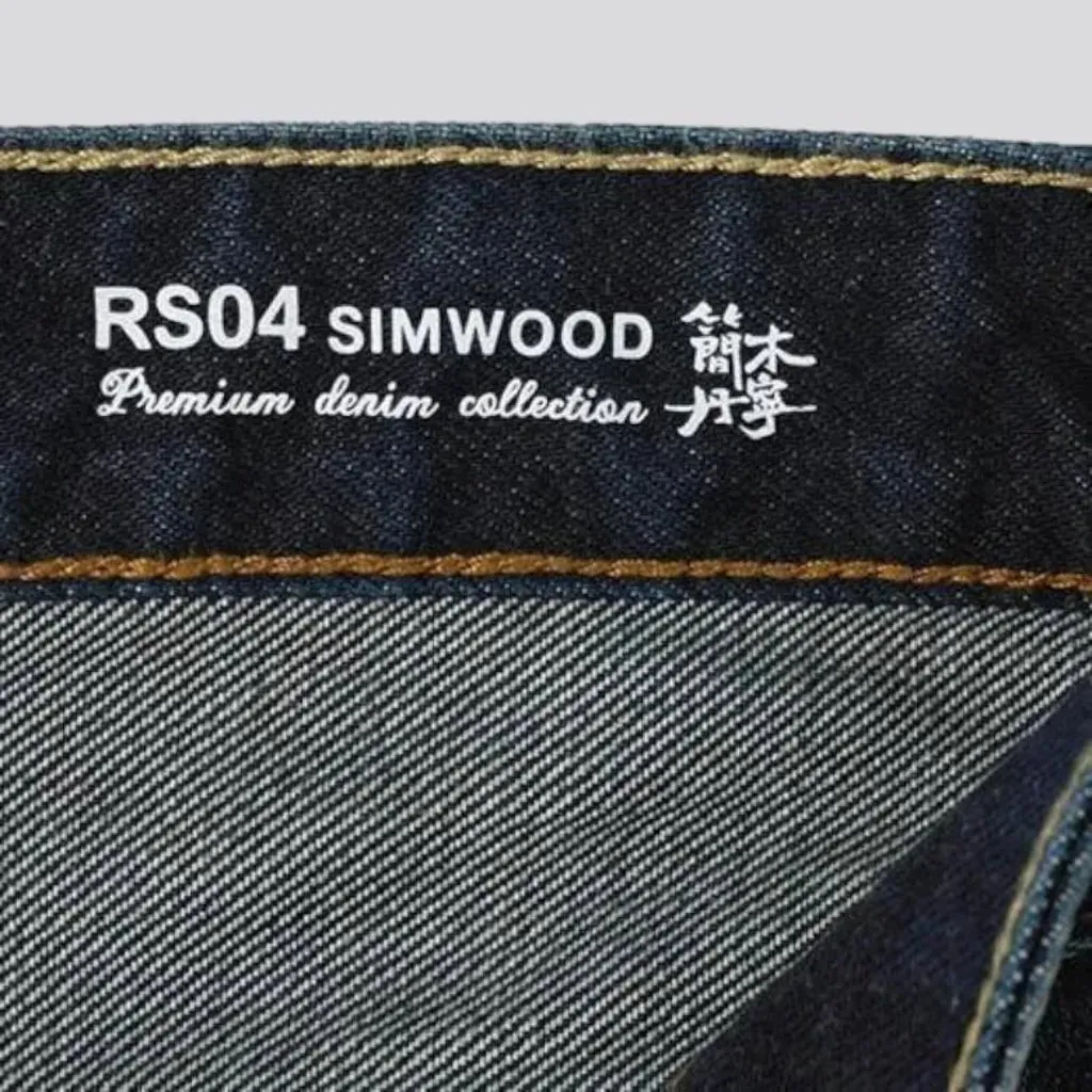 High-waist 16oz selvedge jeans for men