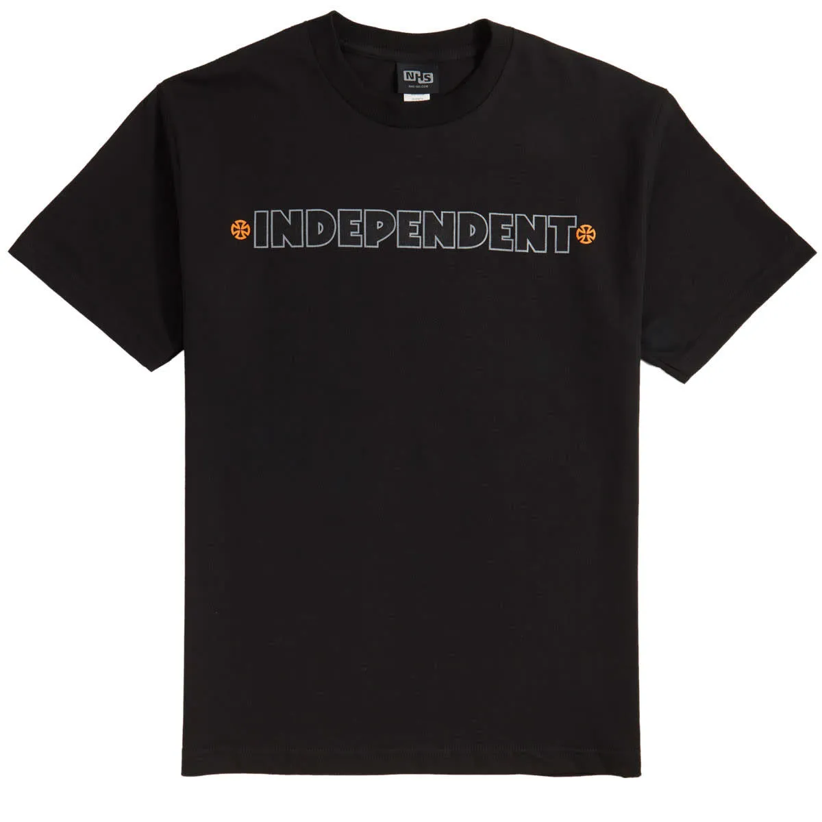 INDEPENDENT T-SHIRT B/C PRIMARY BLACK/ORANGE