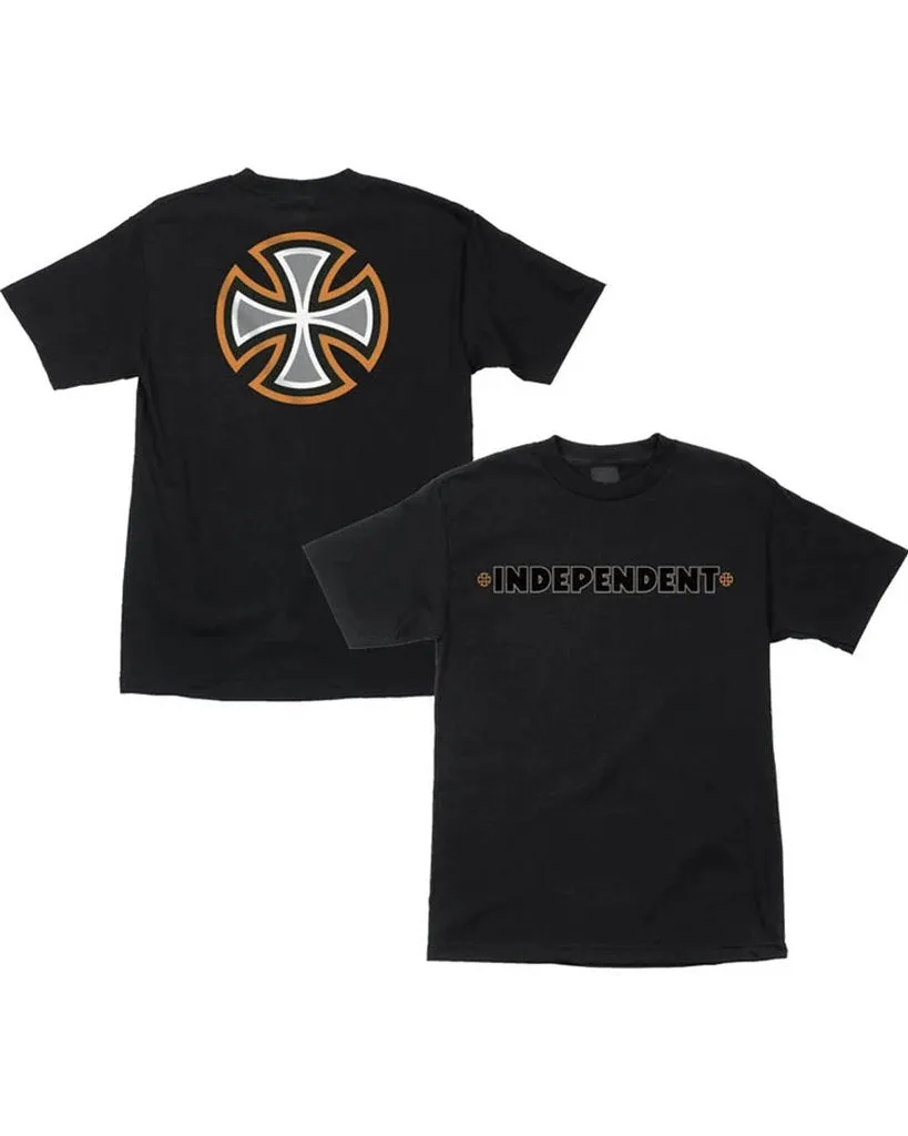 INDEPENDENT T-SHIRT B/C PRIMARY BLACK/ORANGE