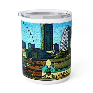 Insulated Coffee Mug, 10oz  ... That Classic Wheel ... 'Seattle's Wheel' ... & An Old Classic Waterside Vendors ...  'Family Archives' ... Original Works ...