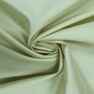 Ivory Satin Solid Silk & Wool Blend Fabric