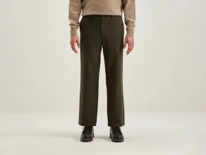 Jaggot straight trousers (242 / M / DARK OLIVE)