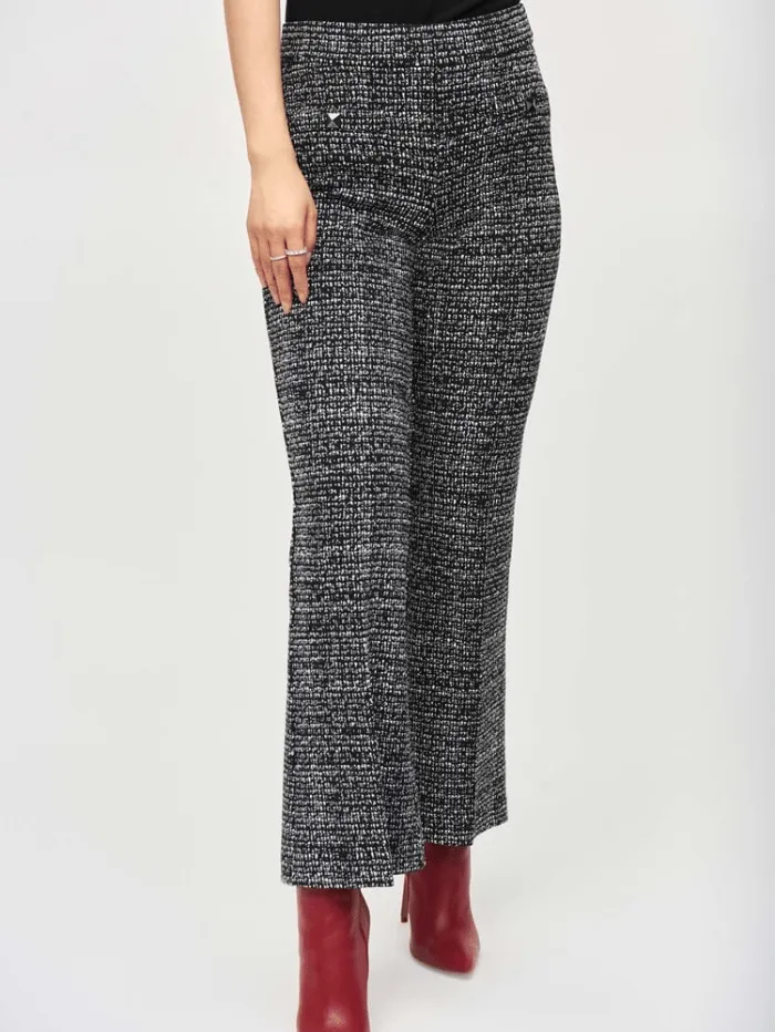 Joseph Ribkoff Women's Jacquard Knit Abstract Print Trousers 243047 Col 511