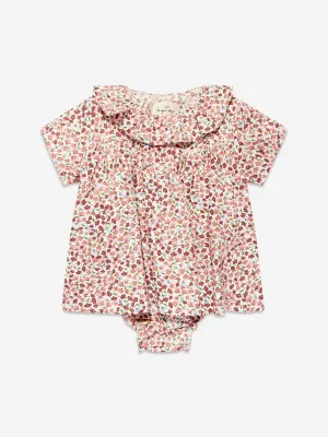 Konges Sløjd Baby Girls Organic Cotton Bitsy Romper in Pink