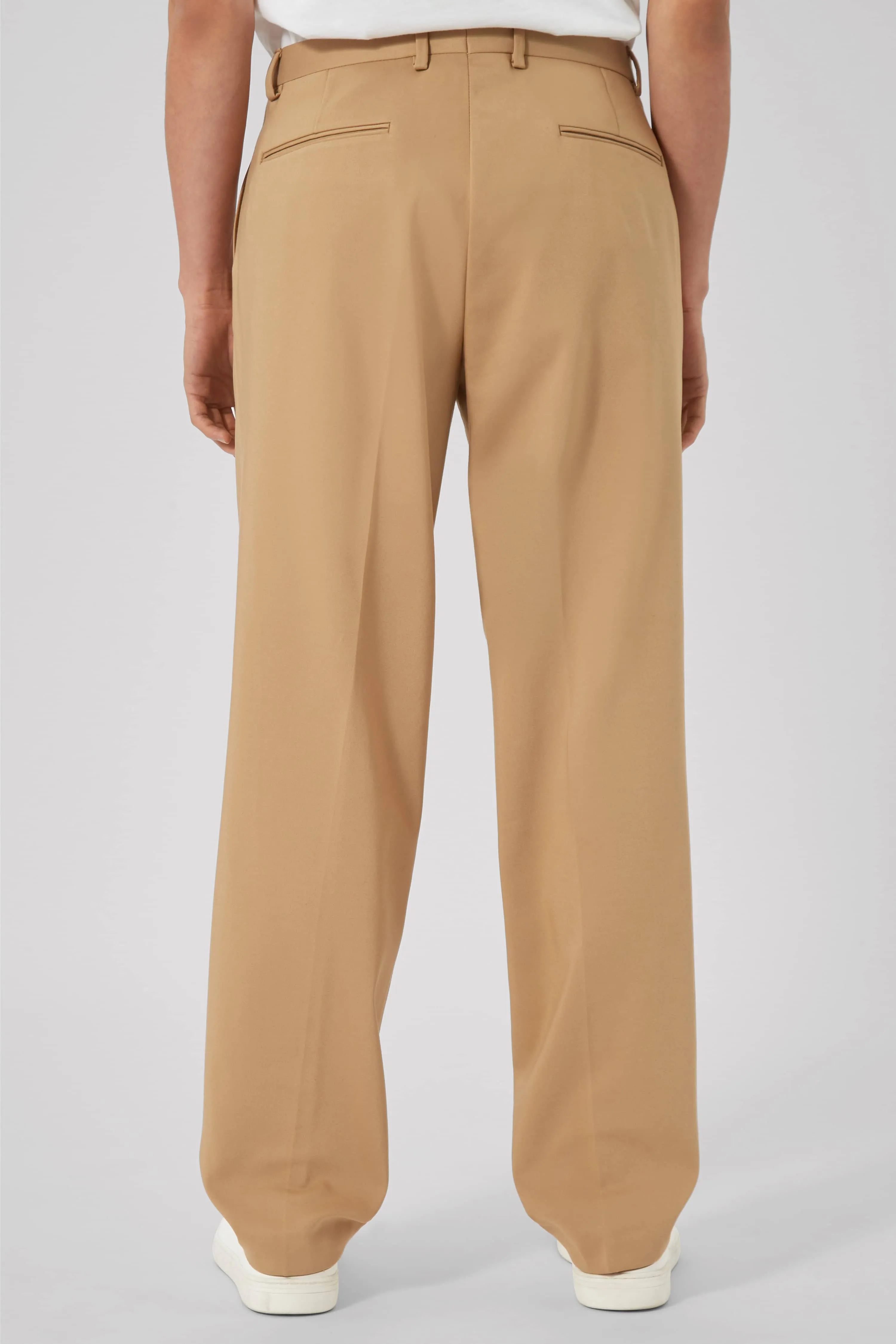 Lavoir Oversized Brown Cotton Trousers - ARCHIVE