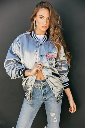 LICENSED!! The "Coors Light" Official Nylon Bomber Jacket