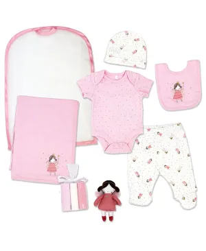 Little Fairy Gift for Baby Girls, 10 Piece Set Rock-A-Bye Baby Boutique pink