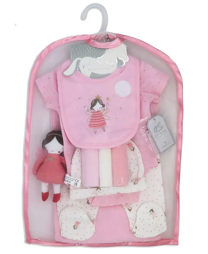 Little Fairy Gift for Baby Girls, 10 Piece Set Rock-A-Bye Baby Boutique pink