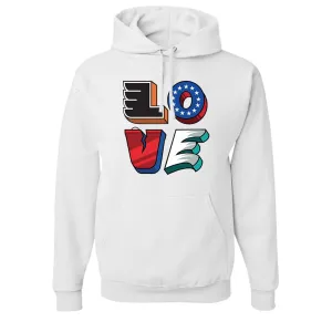 Love Philly Teams Pullover Hoodie | Philadelphia Sports Teams Love Sign White Pullover Hoodie