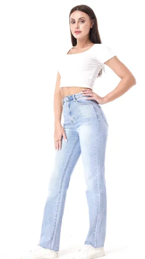 Lucia Light Blue Straight Leg Jeans