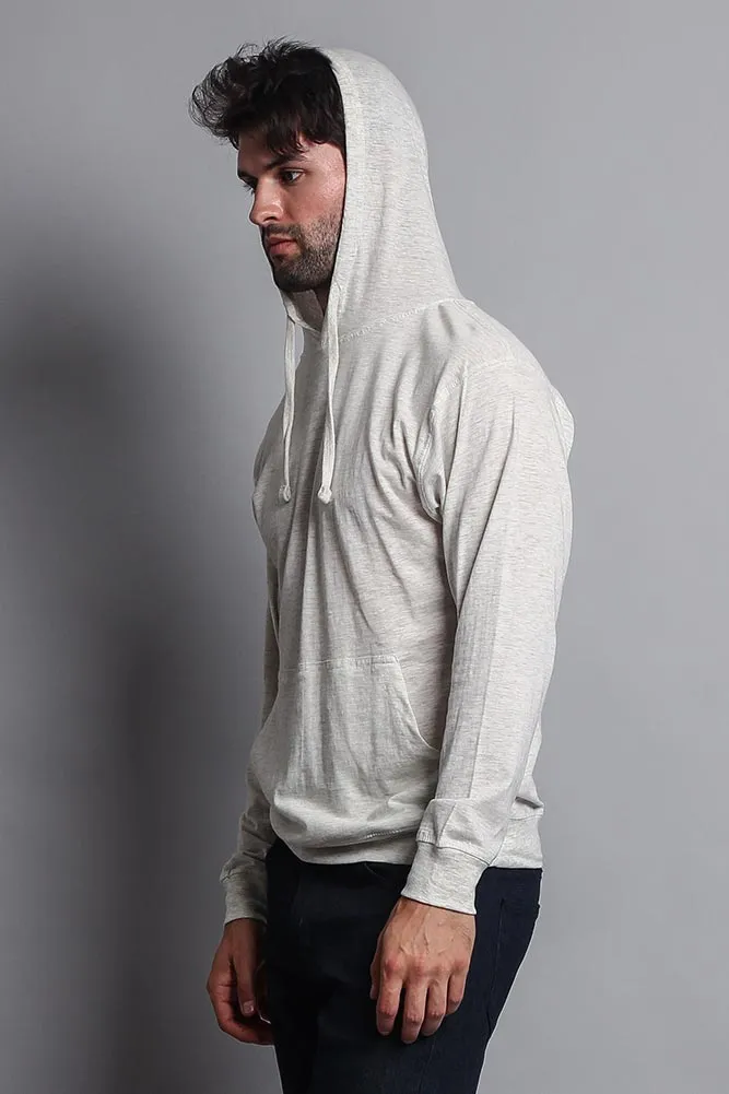 Men's Essential Cross-Dyed Heather Jersey Pullover Hoodie