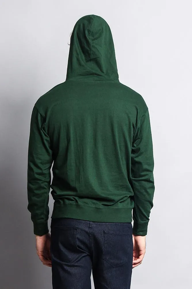 Men's Essential Cross-Dyed Heather Jersey Pullover Hoodie