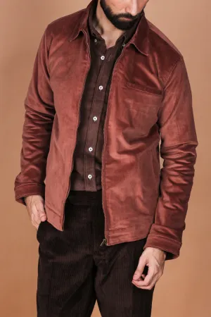 Mountain Brown Corduroy Zipper Jacket