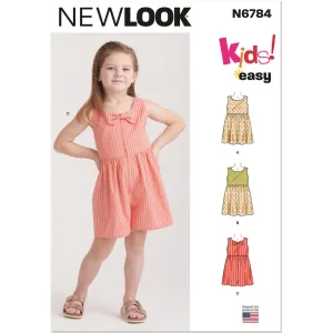 New Look Sewing Pattern N6784 Children's Dresses and Romper