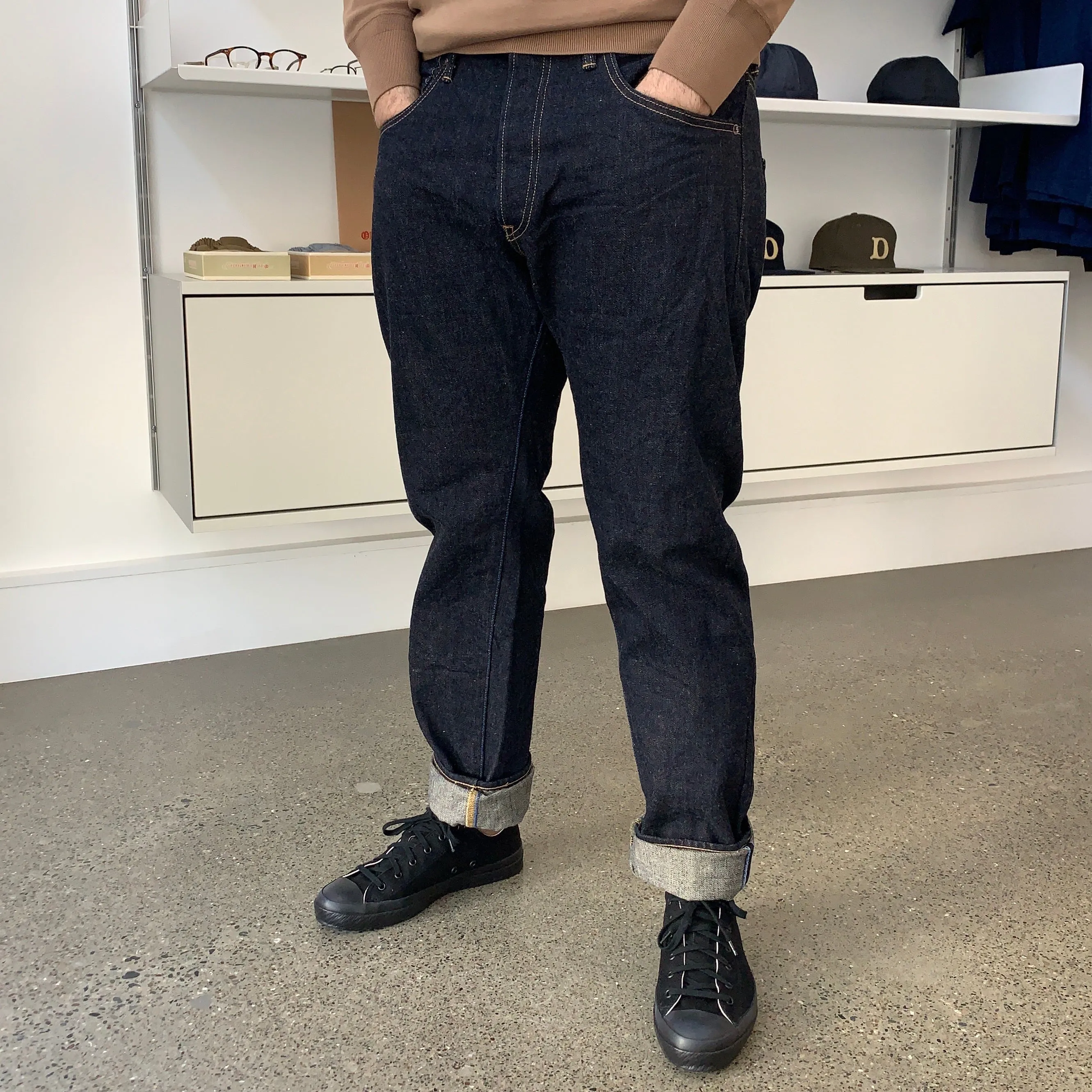 NHT "Natural Indigo" High Tapered 16.5oz Selvedge Jeans